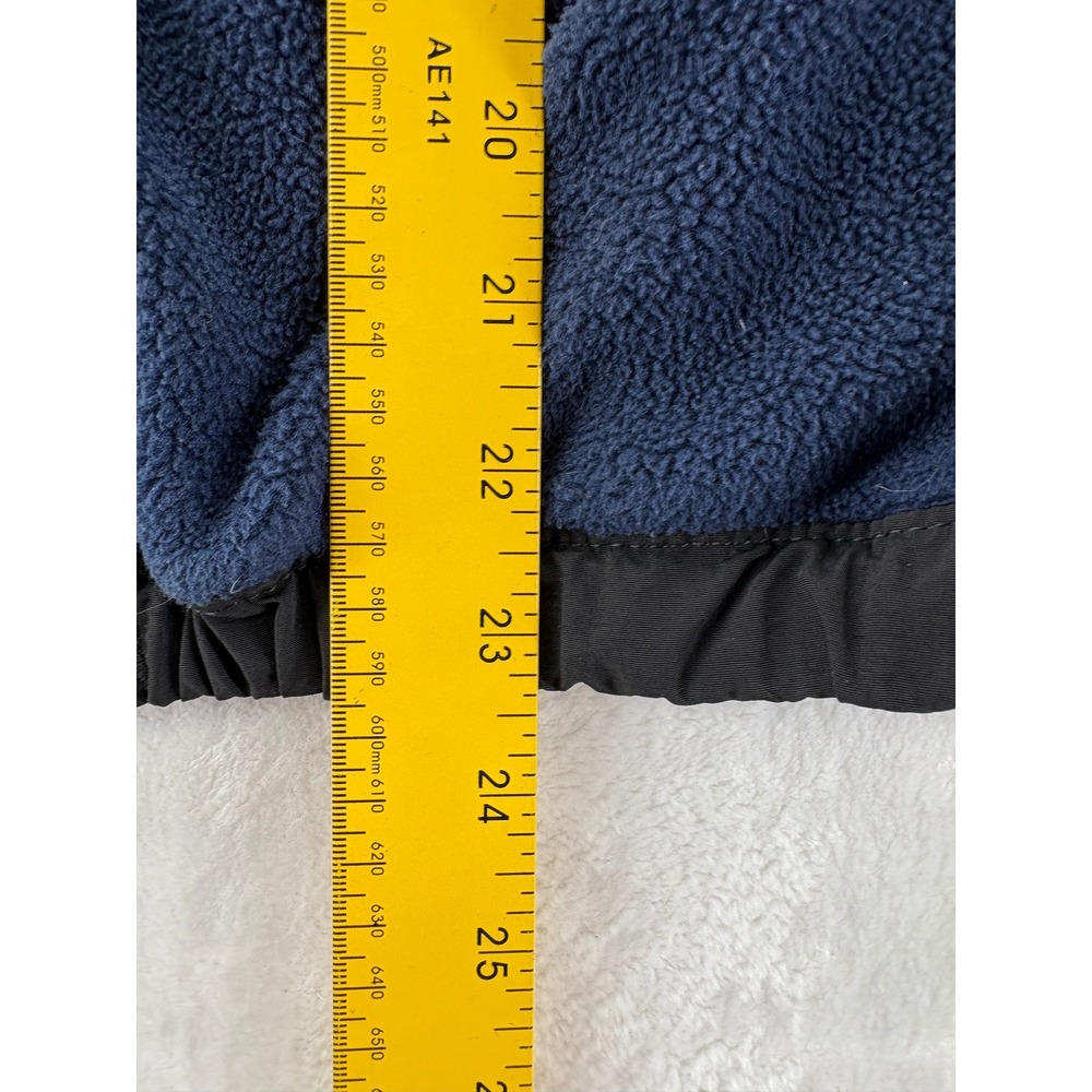 The North Face Denali Fleece Jacket Youth L 14/16 Navy Black Full Zip Coat - Picture 5 of 6